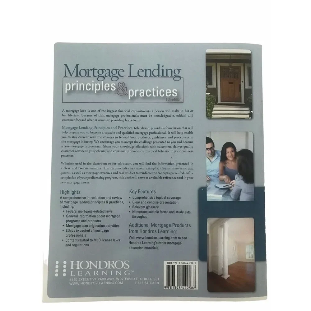 Mortgage Lending Principles and Practices, 6th Edition HONDROS Learning‎